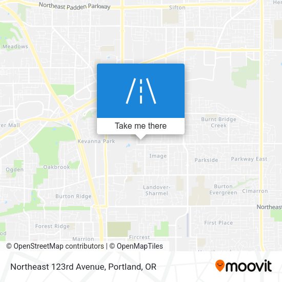 Northeast 123rd Avenue map
