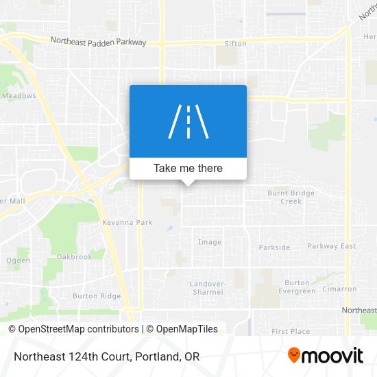 Mapa de Northeast 124th Court