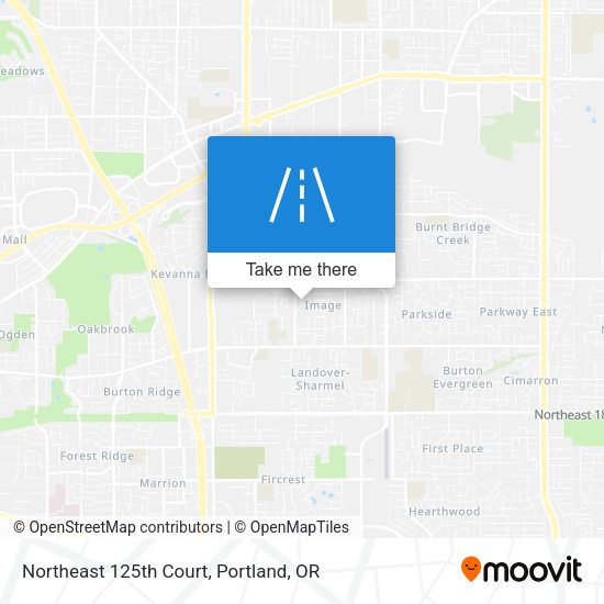 Mapa de Northeast 125th Court