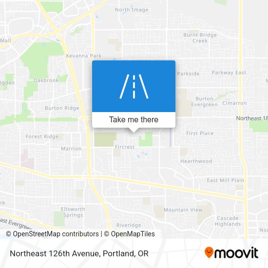 Northeast 126th Avenue map