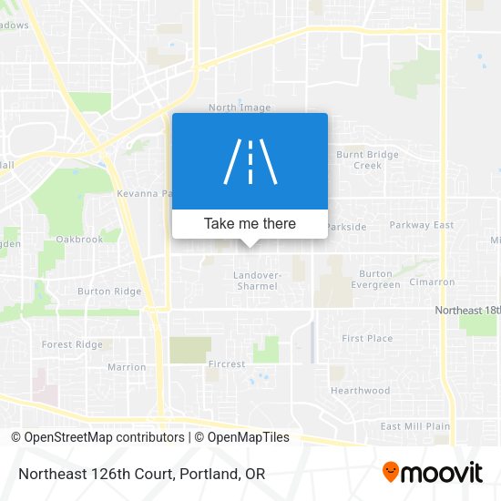 Northeast 126th Court map