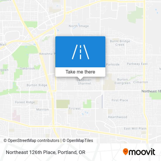 Mapa de Northeast 126th Place