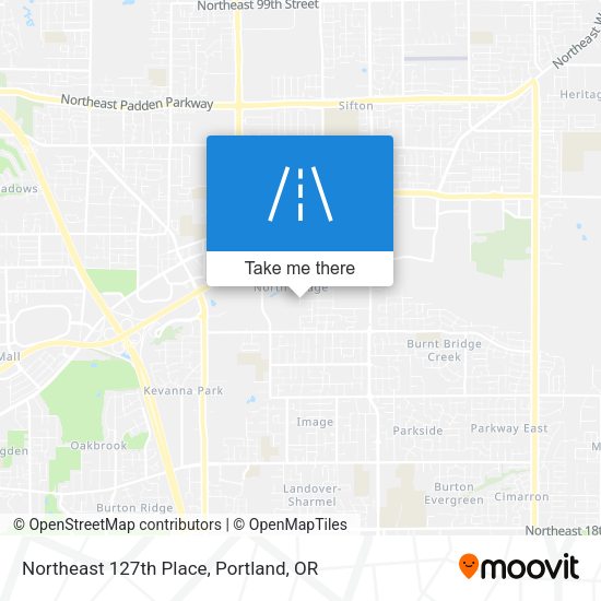 Mapa de Northeast 127th Place