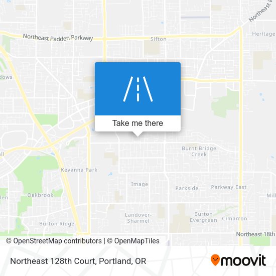 Northeast 128th Court map
