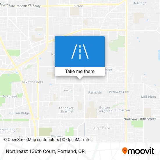 Northeast 136th Court map