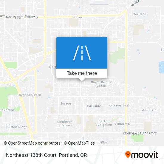 Northeast 138th Court map