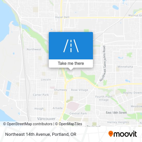 Mapa de Northeast 14th Avenue