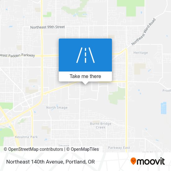 Mapa de Northeast 140th Avenue