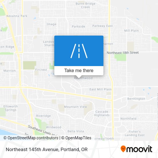 Northeast 145th Avenue map