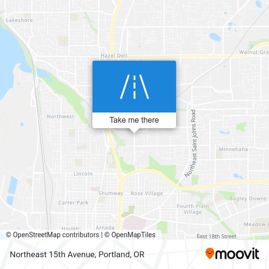 Mapa de Northeast 15th Avenue