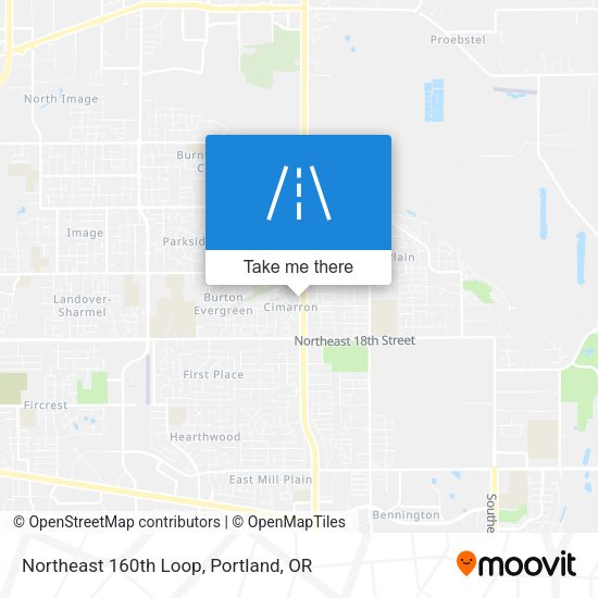Mapa de Northeast 160th Loop