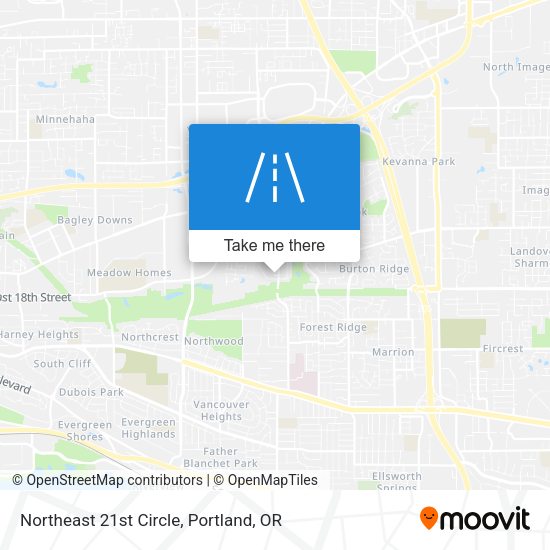 Mapa de Northeast 21st Circle