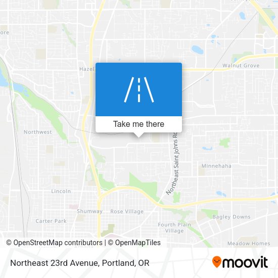 Northeast 23rd Avenue map