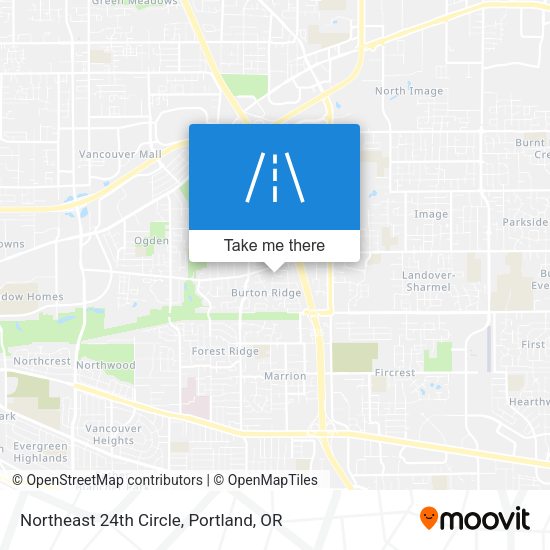 Northeast 24th Circle map