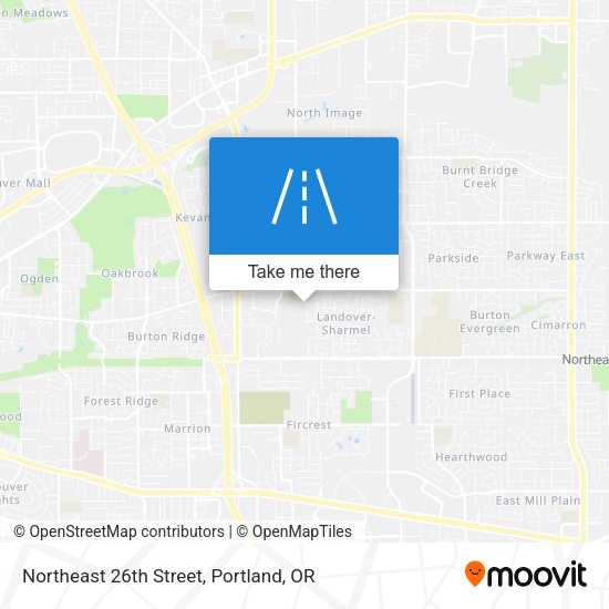 Mapa de Northeast 26th Street
