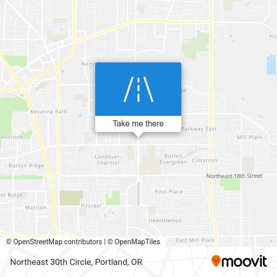 Northeast 30th Circle map