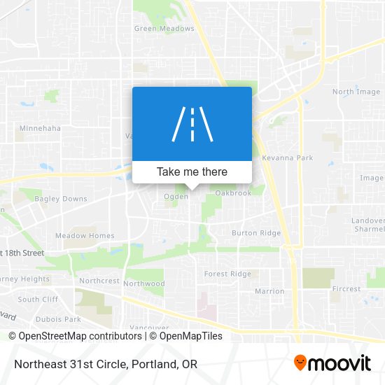 Northeast 31st Circle map