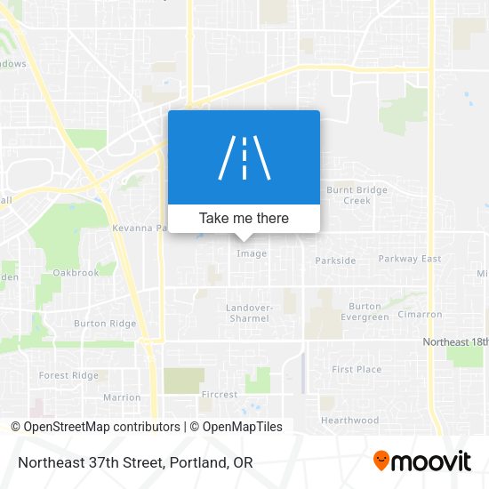 Mapa de Northeast 37th Street