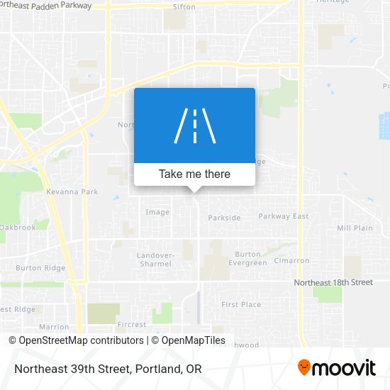 Mapa de Northeast 39th Street