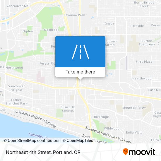 Mapa de Northeast 4th Street
