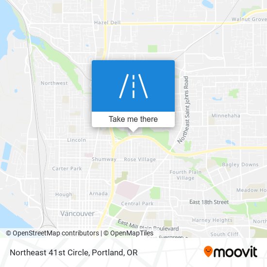 Mapa de Northeast 41st Circle