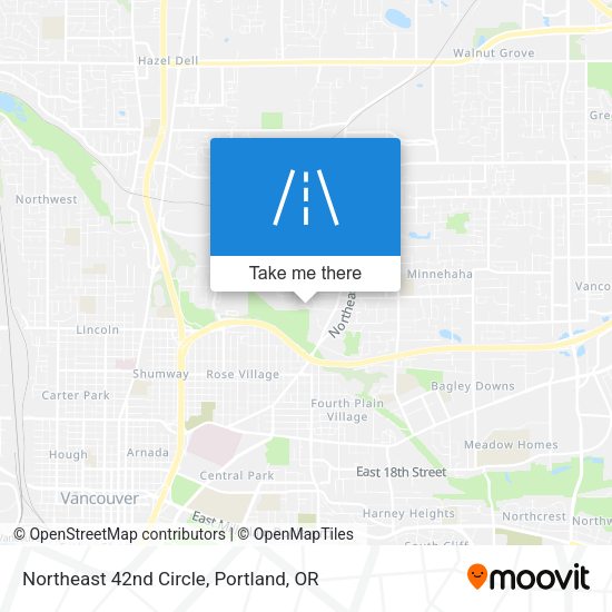 Northeast 42nd Circle map
