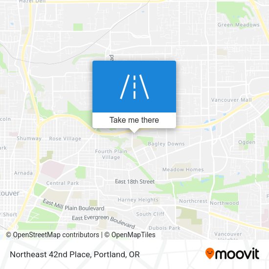 Mapa de Northeast 42nd Place