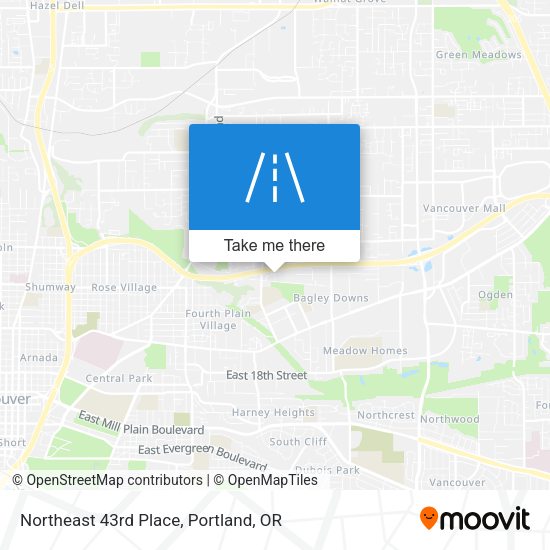 Mapa de Northeast 43rd Place