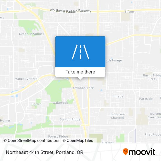 Northeast 44th Street map