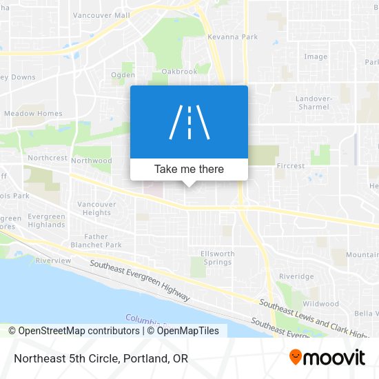 Northeast 5th Circle map