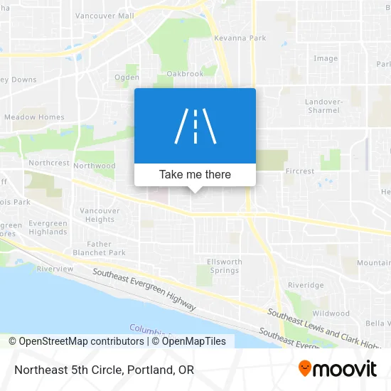 Northeast 5th Circle map