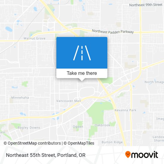 Mapa de Northeast 55th Street