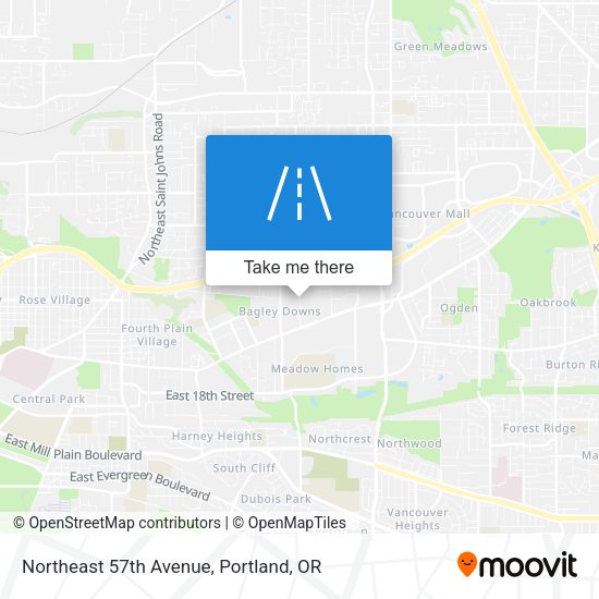 Northeast 57th Avenue map