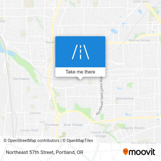 Mapa de Northeast 57th Street
