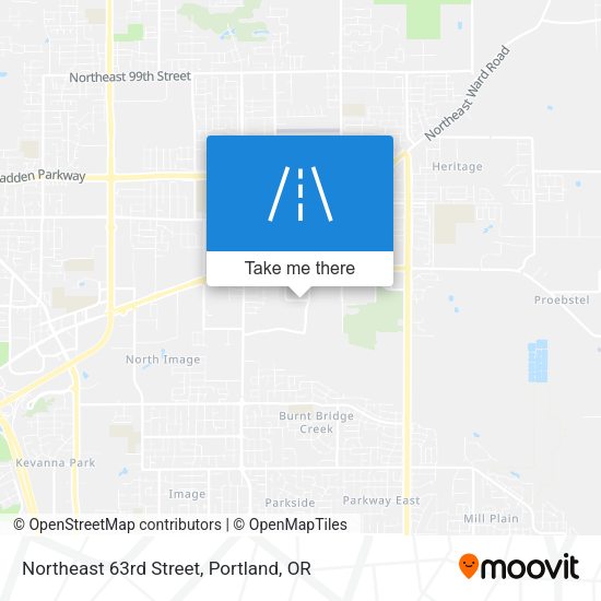 Northeast 63rd Street map