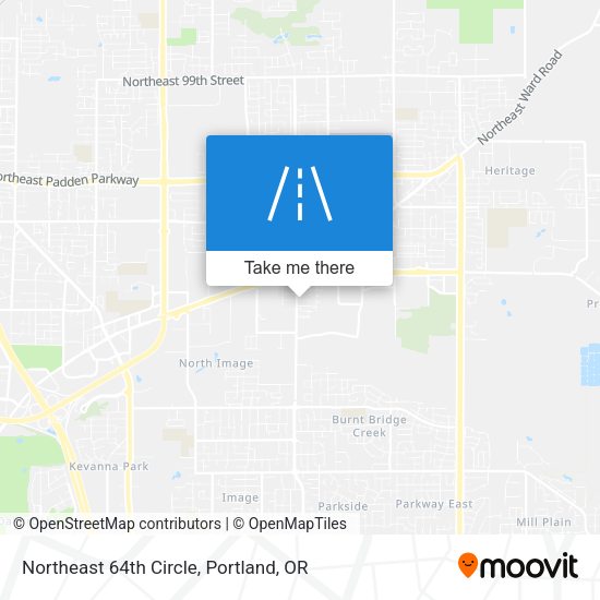 Northeast 64th Circle map