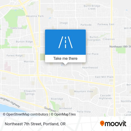 Northeast 7th Street map