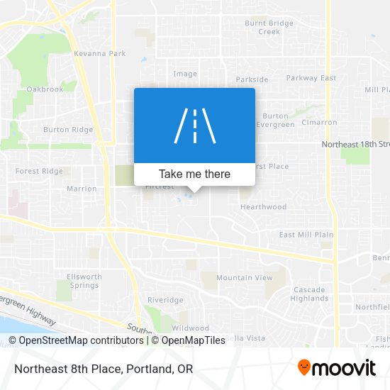 Mapa de Northeast 8th Place
