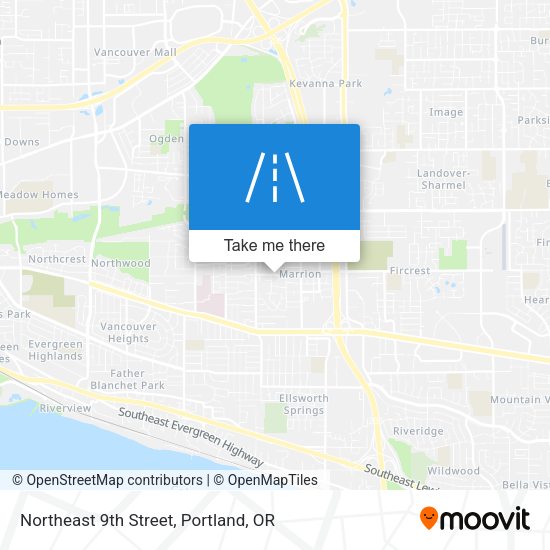Mapa de Northeast 9th Street
