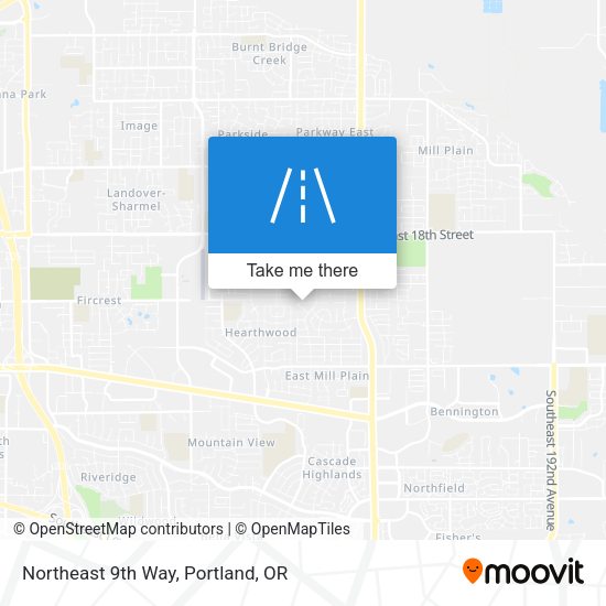 Mapa de Northeast 9th Way