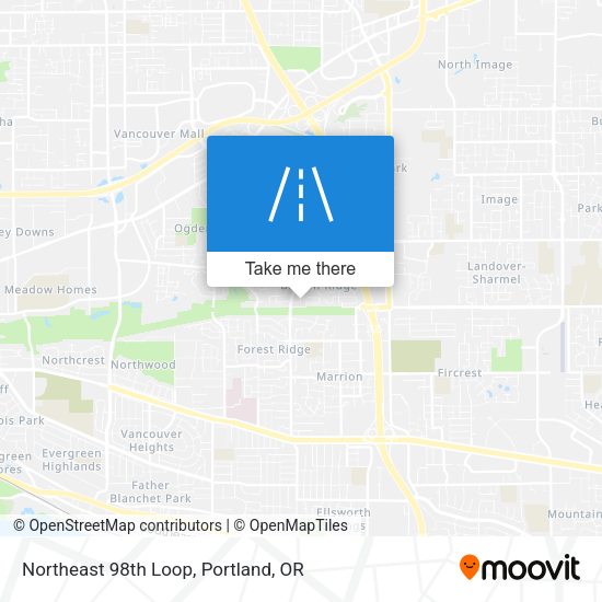 Northeast 98th Loop map