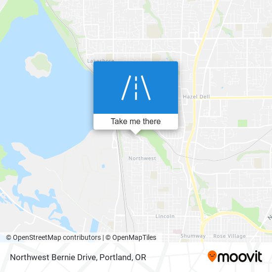 Northwest Bernie Drive map