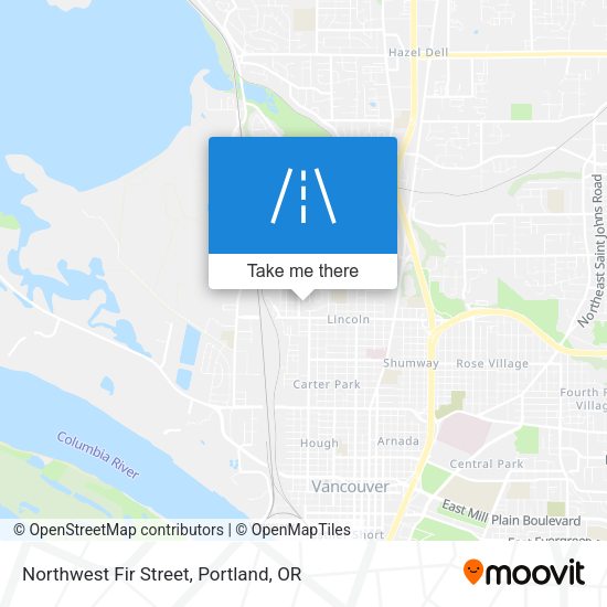 Northwest Fir Street map