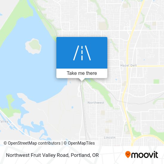 Northwest Fruit Valley Road map