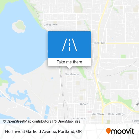 Mapa de Northwest Garfield Avenue