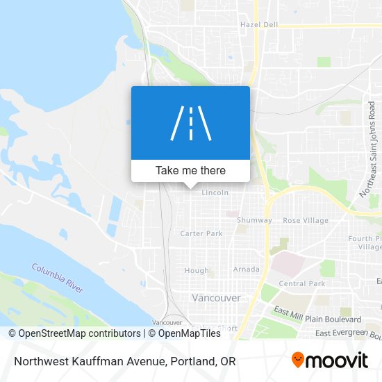 Northwest Kauffman Avenue map