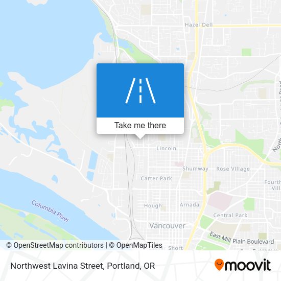 Northwest Lavina Street map