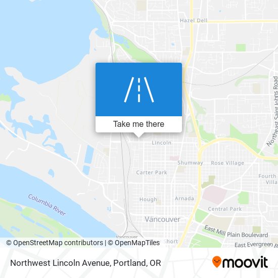 Mapa de Northwest Lincoln Avenue