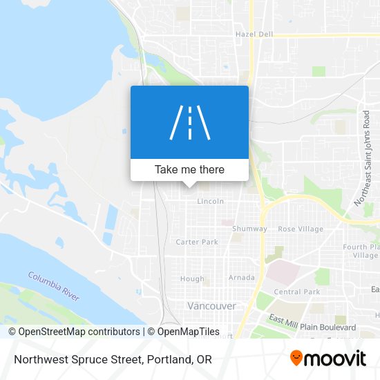 Mapa de Northwest Spruce Street
