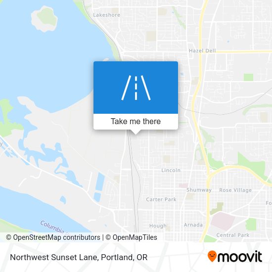 Mapa de Northwest Sunset Lane